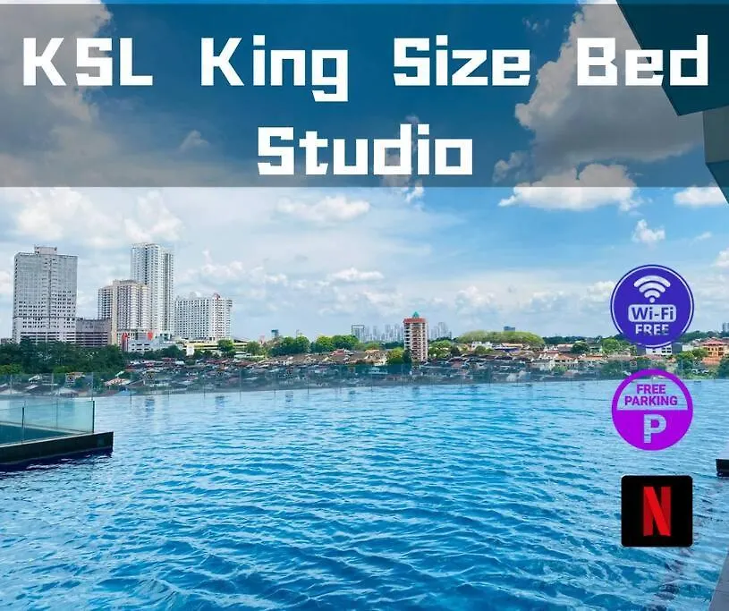 Apartament Ksl D Esplanade King Size Bed Johor Bahru B9 Malezja